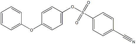 4-phenoxyphenyl 4-cyanobenzene-1-sulfonate Struktur