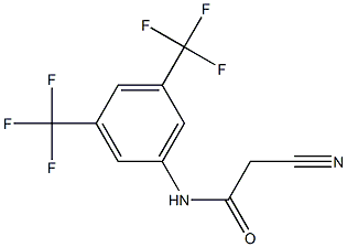 N1-[3,5-di(trifluoromethyl)phenyl]-2-cyanoacetamide Struktur