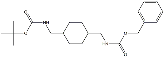 (4-N-Cbz-Aminomethyl-cyclohexyl)-N-Boc-methylamine Struktur