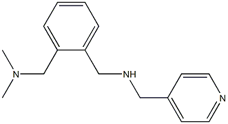 ({2-[(dimethylamino)methyl]phenyl}methyl)(pyridin-4-ylmethyl)amine Struktur