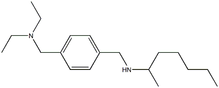 ({4-[(diethylamino)methyl]phenyl}methyl)(heptan-2-yl)amine Struktur