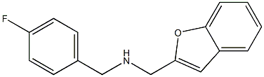 (1-benzofuran-2-ylmethyl)[(4-fluorophenyl)methyl]amine Struktur