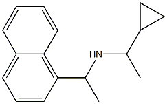 (1-cyclopropylethyl)[1-(naphthalen-1-yl)ethyl]amine Struktur