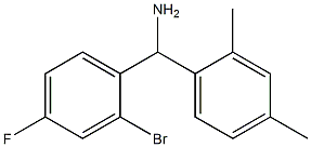 (2-bromo-4-fluorophenyl)(2,4-dimethylphenyl)methanamine Struktur