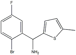 (2-bromo-5-fluorophenyl)(5-methylthiophen-2-yl)methanamine Struktur