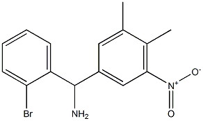 (2-bromophenyl)(3,4-dimethyl-5-nitrophenyl)methanamine Struktur