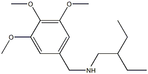 (2-ethylbutyl)[(3,4,5-trimethoxyphenyl)methyl]amine Struktur