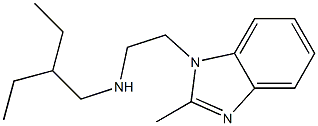 (2-ethylbutyl)[2-(2-methyl-1H-1,3-benzodiazol-1-yl)ethyl]amine Struktur