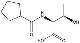 (2S,3R)-2-[(cyclopentylcarbonyl)amino]-3-hydroxybutanoic acid Struktur