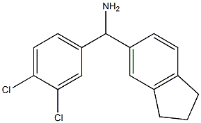 (3,4-dichlorophenyl)(2,3-dihydro-1H-inden-5-yl)methanamine Struktur