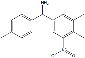 (3,4-dimethyl-5-nitrophenyl)(4-methylphenyl)methanamine Struktur