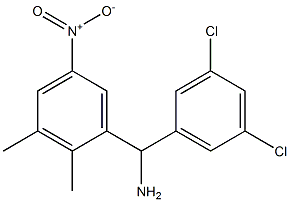 (3,5-dichlorophenyl)(2,3-dimethyl-5-nitrophenyl)methanamine Struktur