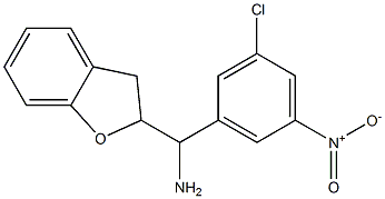 (3-chloro-5-nitrophenyl)(2,3-dihydro-1-benzofuran-2-yl)methanamine Struktur