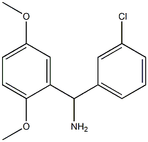 (3-chlorophenyl)(2,5-dimethoxyphenyl)methanamine Struktur