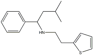 (3-methyl-1-phenylbutyl)[2-(thiophen-2-yl)ethyl]amine Struktur