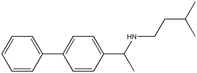 (3-methylbutyl)[1-(4-phenylphenyl)ethyl]amine Struktur