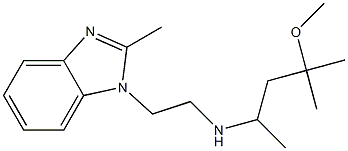 (4-methoxy-4-methylpentan-2-yl)[2-(2-methyl-1H-1,3-benzodiazol-1-yl)ethyl]amine Struktur