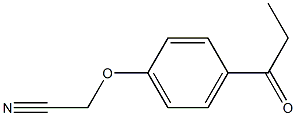 (4-propionylphenoxy)acetonitrile Struktur