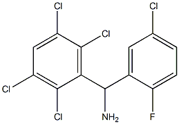 (5-chloro-2-fluorophenyl)(2,3,5,6-tetrachlorophenyl)methanamine Struktur