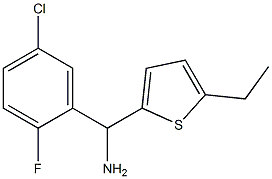 (5-chloro-2-fluorophenyl)(5-ethylthiophen-2-yl)methanamine Struktur