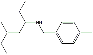 (5-methylheptan-3-yl)[(4-methylphenyl)methyl]amine Struktur