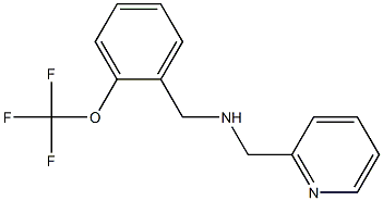 (pyridin-2-ylmethyl)({[2-(trifluoromethoxy)phenyl]methyl})amine Struktur