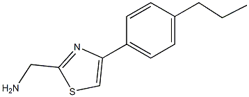 [4-(4-propylphenyl)-1,3-thiazol-2-yl]methanamine Struktur