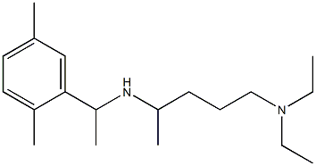 [5-(diethylamino)pentan-2-yl][1-(2,5-dimethylphenyl)ethyl]amine Struktur