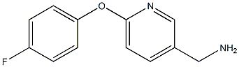 [6-(4-fluorophenoxy)pyridin-3-yl]methylamine Struktur