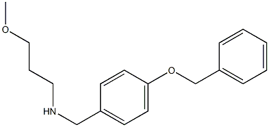 {[4-(benzyloxy)phenyl]methyl}(3-methoxypropyl)amine Struktur