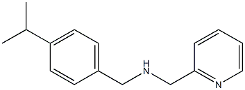 {[4-(propan-2-yl)phenyl]methyl}(pyridin-2-ylmethyl)amine Struktur