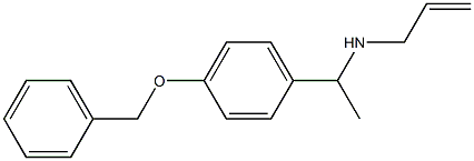 {1-[4-(benzyloxy)phenyl]ethyl}(prop-2-en-1-yl)amine Struktur