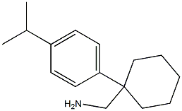 {1-[4-(propan-2-yl)phenyl]cyclohexyl}methanamine Struktur