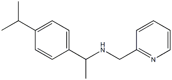 {1-[4-(propan-2-yl)phenyl]ethyl}(pyridin-2-ylmethyl)amine Struktur