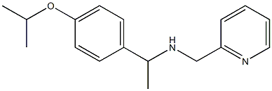 {1-[4-(propan-2-yloxy)phenyl]ethyl}(pyridin-2-ylmethyl)amine Struktur