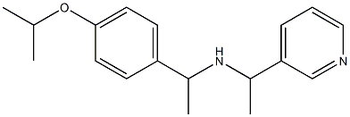 {1-[4-(propan-2-yloxy)phenyl]ethyl}[1-(pyridin-3-yl)ethyl]amine Struktur