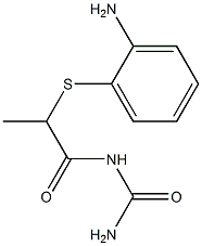 {2-[(2-aminophenyl)sulfanyl]propanoyl}urea Struktur