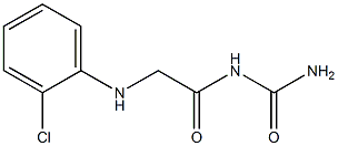 {2-[(2-chlorophenyl)amino]acetyl}urea Struktur