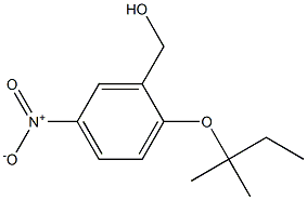 {2-[(2-methylbutan-2-yl)oxy]-5-nitrophenyl}methanol Struktur