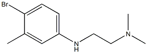 {2-[(4-bromo-3-methylphenyl)amino]ethyl}dimethylamine Struktur