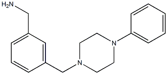 {3-[(4-phenylpiperazin-1-yl)methyl]phenyl}methanamine Struktur