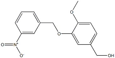 {4-methoxy-3-[(3-nitrophenyl)methoxy]phenyl}methanol Struktur