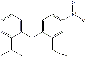 {5-nitro-2-[2-(propan-2-yl)phenoxy]phenyl}methanol Struktur