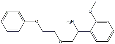 1-(2-methoxyphenyl)-2-(2-phenoxyethoxy)ethan-1-amine Struktur