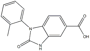 1-(2-methylphenyl)-2-oxo-2,3-dihydro-1H-1,3-benzodiazole-5-carboxylic acid Struktur