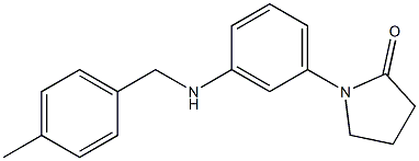 1-(3-{[(4-methylphenyl)methyl]amino}phenyl)pyrrolidin-2-one Struktur