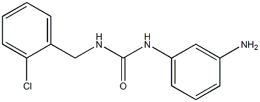 1-(3-aminophenyl)-3-[(2-chlorophenyl)methyl]urea Struktur