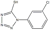 1-(3-chlorophenyl)-1H-1,2,3,4-tetrazole-5-thiol Struktur