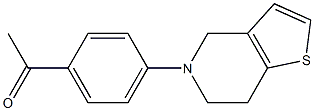 1-(4-{4H,5H,6H,7H-thieno[3,2-c]pyridin-5-yl}phenyl)ethan-1-one Struktur