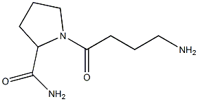 1-(4-aminobutanoyl)pyrrolidine-2-carboxamide Struktur